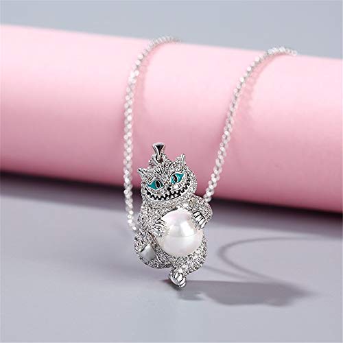 Sterling Silver Cheshire Cat Necklace - Image 3