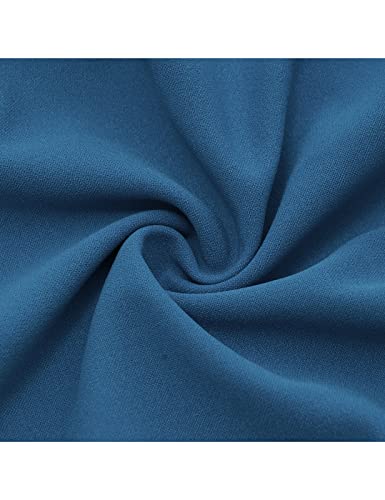 Image of HomRain Women's Church Dresses Modest Bell Sleeve Wedding Guest Cocktail Tea Party Vintage Evening Dress