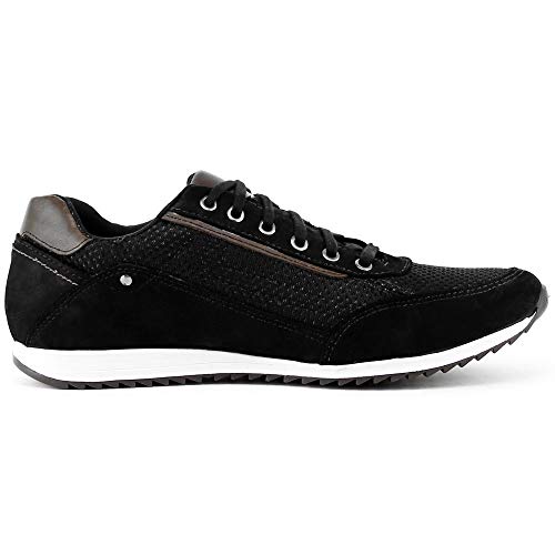 Sapatênis Casual Neway Florense Masculino Preto + Relogio