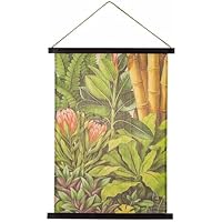 WANDERLUST DECO Lienzo pergamino de tela impresa 55x75x2,5