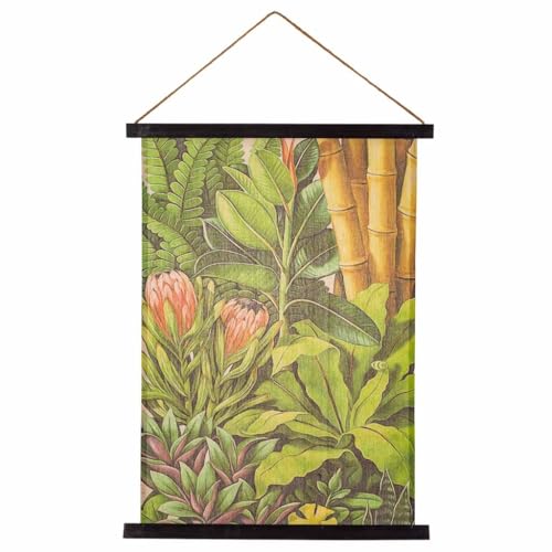 WANDERLUST DECO Lienzo pergamino de tela impresa 55x75x2,5