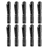 Tileon Led Penlight Flashlight, 10 Pcs Mini Pen Flashlight Tactical Powerful Small penlight Torch Pocket Flashlight for Camping, Hiking