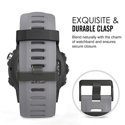 Moko Band Compatible With Garmin Fenix 3/Fenix 5X, [4Pack] Soft Silicone Replacement Watch Band For Garmin Fenix 3/Fenix 3 Hr/Fenix 5X/5X Plus/D2 Delta Px/Descent Mk1 Smart Watch, Multi Color A #TOP3