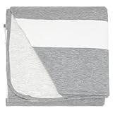 Little Sleepies Cloud Blanket, Soft Viscose from Bamboo Toddler & Baby Blanket for Boys & Girls, Lightweight, Perfect for Hot Sleepers, 65' x 85', Oversized (Heather Gray)