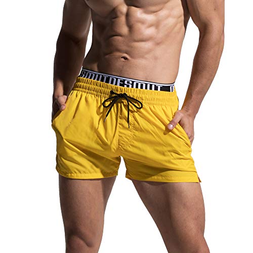 Men's Nylon Loose Board Shorts Qucik Dry Swimwear Leisure Beach Trunks2