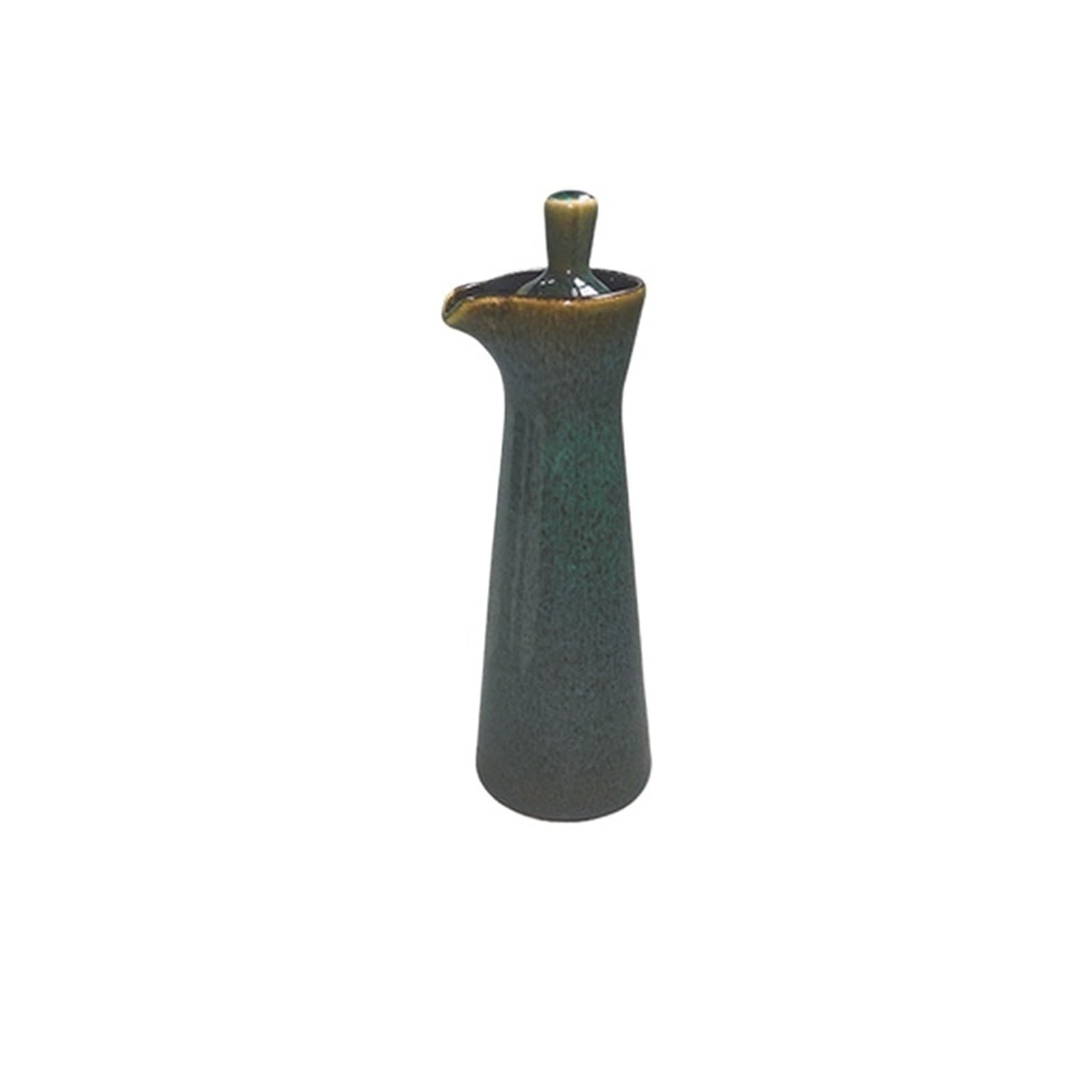 QAUUCP Ceramic Olive Oil Dispenser Bottle Ceramic Seasoning Pot Retro Vinegar Oil Household Capped Chili Soy Sauce Bottle Restaurant KitchenAccessories(Color5)