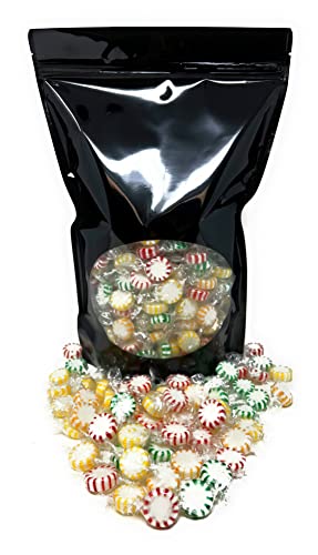 Fruit Flavored Starlight Hard Candy - 3 Lbs - Apple, Strawberry, Lemon And Orange Flavored Disks Old School Classic Starlights - Bulk American Vintage Candy Assortment - Individually Wrapped, 48 Oz. #TOP2