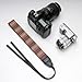 Eorefo Vintage Camera Neck Strap Shoulder Belt Strap for Compact, Mirrorless, Small DSLR, Instant Cameras (Multi, Leather Ends, 144cm, 3.8cm Width)