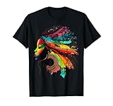 Rainbow Dashiki African Tribal Woman Natural Roots Hair T-Shirt Small