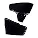 Set Battery Left Right Cover Compatible with Honda Shadow VLX 600 99-08 VT 600 C CD Deluxe 99-07 (Glossy Black)