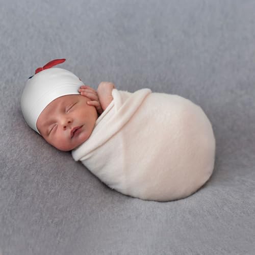 Newborn Baby Hat, Flag of Serbia Print Soft Top Knot Beanie Cap, Cute Baby Headwear for 0-6 Months Black 6