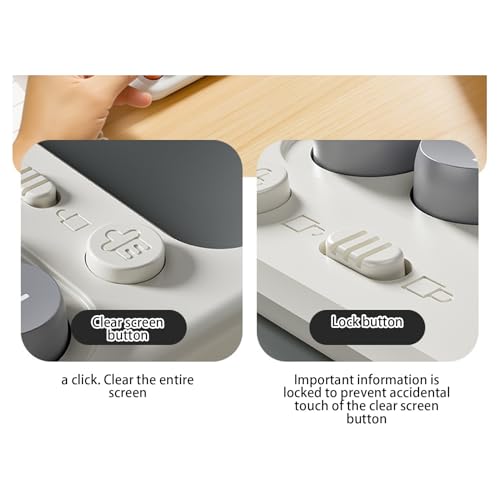 Calculadora de escritorio con protección ocular para evitar fatiga visual con bloc de notas 4