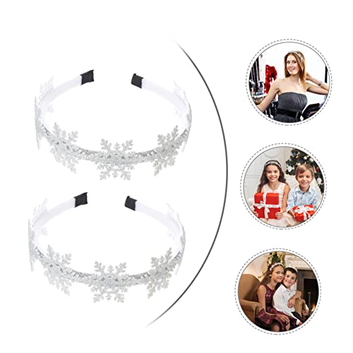 Beavorty 6 Pçs Tiara De Floco De Neve De Natal Para Crianças Tiara De Inverno Conjunto De Presépio I