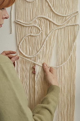 Tapiz Olas de nudos DMC: decora tu salón con un estilo boho chic único 5