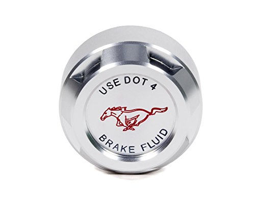 Drake Muscle Cars FR3Z-2162-BL Brake Master Cylinder Cap Cover Billet Pony Logo