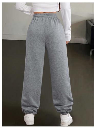 SOLY HUX Women's Plus Size Drawstring Waist Baggy Pants Wide Leg Cute Printed Sweatpants Streetwear2