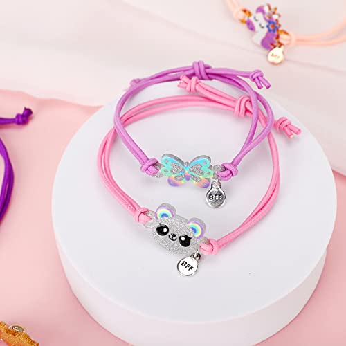 image for Yarkeuier 8pcs Kids Butterfly Panda Bracelets - Friendship Bracelet Je