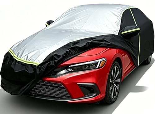Image of Car Cover Waterproof All Weather Tear-Resistant,Durable and Sun-Protect,Suitable for Cadillac CT6,Lexus LS, Lincoln MKS, Kia K9, Hyundai Equus,Volvo S90 with Zipper (Sedan Length 196-208inch)