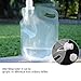 HERCHR 2L Collapsible Emergency Water Jug Container Bag, Foldable BPA Free Plastic Water Carrier Tank Storage Bag for Outdoor Emergency Camping Hiking Sport Riding Backpack