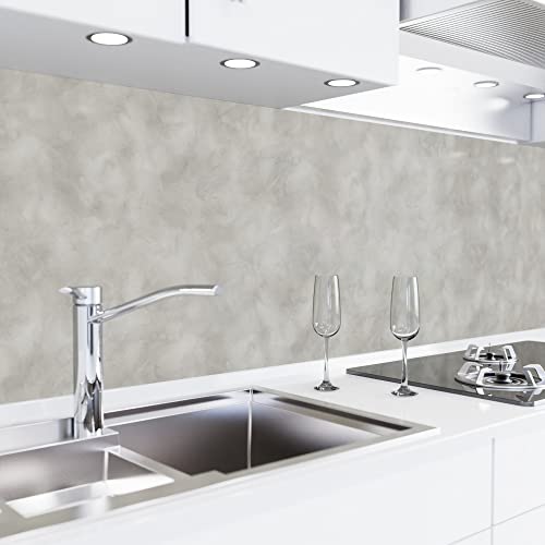 danario Küchenrückwand Spritzschutz Beton hell 60x80