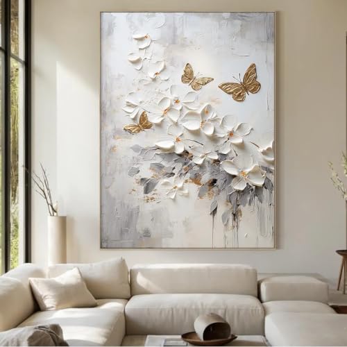 Impression sur toile fleurs 70x100 cm pour intérieur cosy