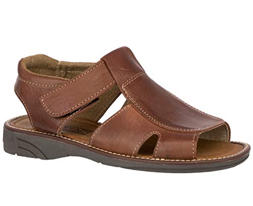 Cowboy Professional Men's Leather Sandals Authentic Cognac Mexican Huaraches, Fisherman Sandals Open Toe2