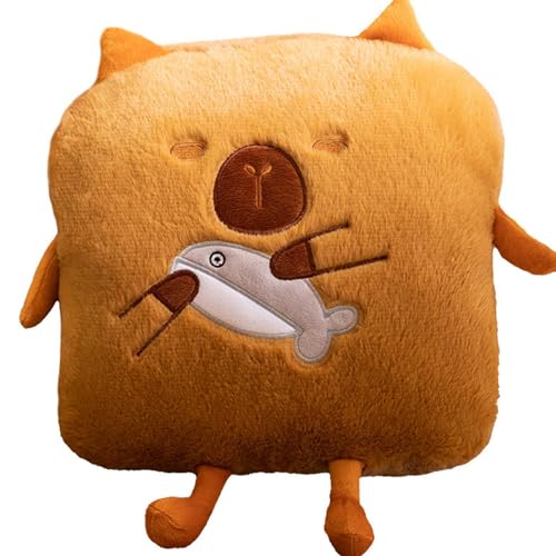 Oreiller Capybara en peluche douce avec couverture de dessin animé - 6