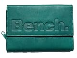 Bench Große Damen echt Leder XXL Geldbörse Portemonnaie Brieftasche Clutch NEU, Farbe:Petrol