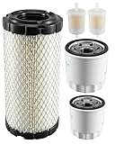 Fuel Filter Kit Fit for Kubota BX Series Tractor, Oil Hydraulic Filter Replace K1211-82320