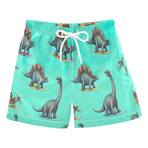 Boys' Swim Shorts & Trunks, Baby Swim Shorts 2t, Cool Dinosaurs Teal