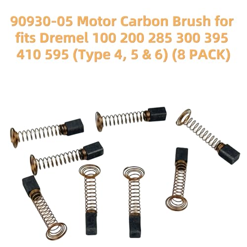 Image of 90930-05 Motor Carbon Brush for fits Dremel 100 200 285 300 395 410 595 (Type 4, 5 & 6) (8 PACK) Repairing Motor Carbon Brush Part 90930-05