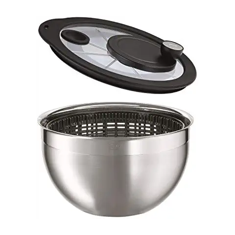 Centrifugadora de Ensaladas RÖSLE con Tapa de Cristal Cover