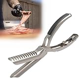 New Rib Membrane Remover Stainless Steel Tool Kit - The Ultimate Rib Prep Tool for BBQ Enthusiasts - Ergonomic Design for Easy Membrane Removal - Dishwasher Safe BBQ Accessories (1PCS)