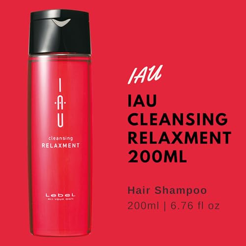 Lebel IAU Cleansing Relaxment Hair Shampoo 200ml & Lebel IAU Silky Repair Hair Treatment 200ml Set (Green Tea Set) - Image 2