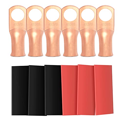 Sanuke SAG438-6PK Kupfer-Ringklemmen-Set 6 Stück