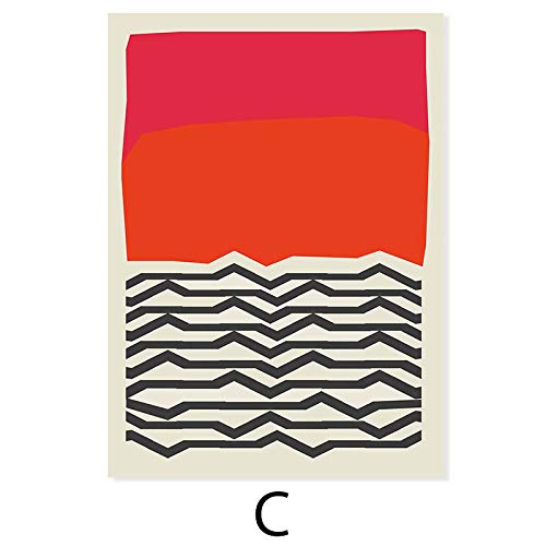 Toile multicolore rouge abstraite de haute qualité pour grand mur