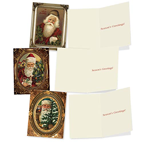 The Best Card Company Variety Pack Of 10 Christmas Greeting Cards With Envelopes, Humor Holiday Assortment For Kids - Picture-Perfect Santas M1746Xs #TOP3