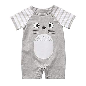 Adorable Unisex Baby Boy and Girl Short Sleeve Cotton Romper