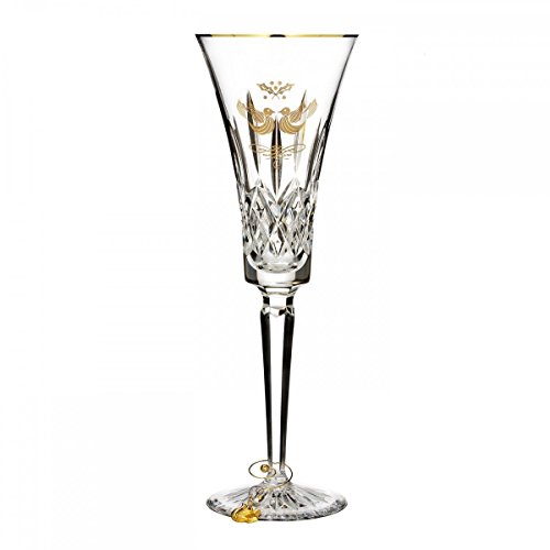 Waterford 12 Days Of Christmas 2015 Lismore Two Turtle Doves Gold Flute