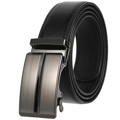 Ceinture homme cuir véritable marron clair luxe automatique : le cadeau idéal et tendance pour lui