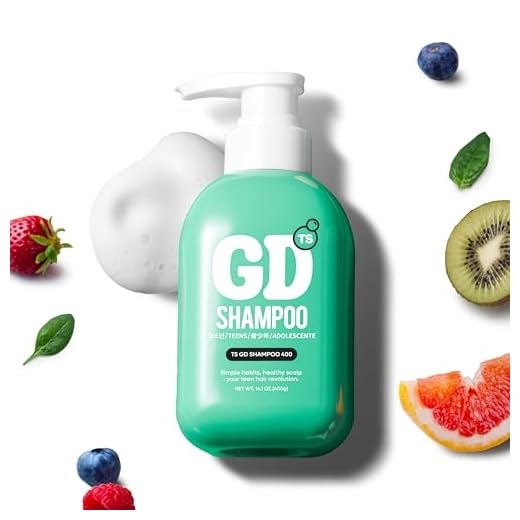 TS GD Shampoo for Dandruff & Itchy Scalp (13.5 Oz) Youth & Teen Shampoo | Treatment for Adolescents | Allergen free | Silicone,SLS,SLES Free