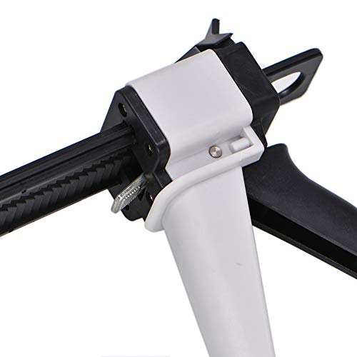Angzhili Dental Impression Mixing Dispenser Dispensing Gun 1:1/2:1 Ratio,Manual Dual Cartridge Applicator Gun Applied To 50Ml #TOP3