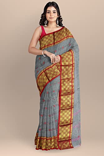 Image of Woven Tangail Pure Cotton Saree