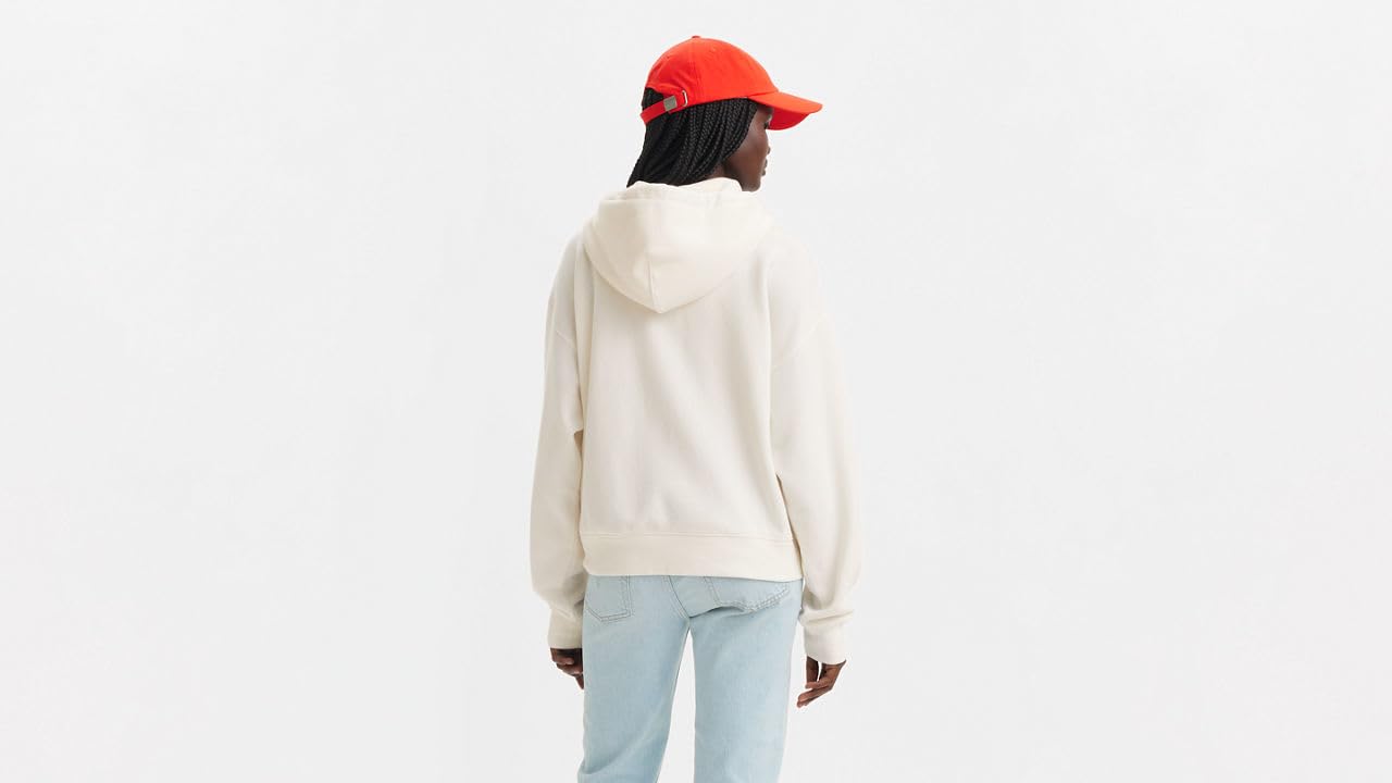 Levi's Everyday Zip Hoodie Sugar Swizzle Fleece, Sugar Swizzle, S