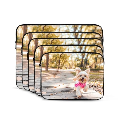 Dog Running Toward You Laptop Sleeve Case 17 Inch Suitable For Notebook Computer Tablet Traveling Carrying Simple Case2