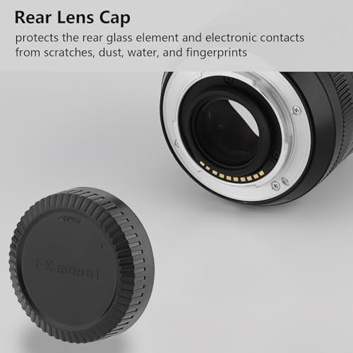XF Mount Camera Body and Rear Lens Cap Kit for Fujifilm X Mount Cover,Plastic Lens Rear Covers Camera Sensor Cap,fits XT5/XT30II/XT50/XT20/XE4/ X-H2/ X-T200/X-T100/ X-PRO3/ XT4/ XS10 etc - Thumbnail 4