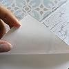 CREARREDA Pannello Paraschizzi Cucina Adesivo da Parete Facile da Applicare Beige Hexagons 180x60cm 100% Made in Italy, Ignifugo e Resistente all'Acqua Paraspruzzi Lavandino in PVC #2
