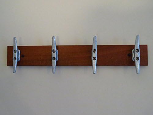 Boat Cleat Coat Rack - Sapele Mahogany