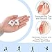 10Pcs Gel Toe Separators for Overlapping Toes, Bunions, Big Toe Alignment, Corrector and Spacer (White)