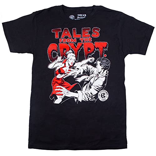 kreepsville 666 Tales from The Crypt Vampire Girl Men’s Tee Blood Red Logo T-Shirt